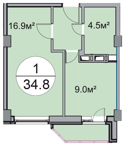 3-комнатная квартира с отделкой в ЖК Аркада Арт на 12 этаже в 1 секции. Сдача в 1 кв. 2019 г.