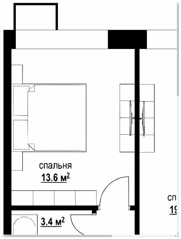 2-комнатная квартира с отделкой в ЖК 28 микрорайон на 21 этаже в 3 секции. Сдача в 4 кв. 2019 г.
