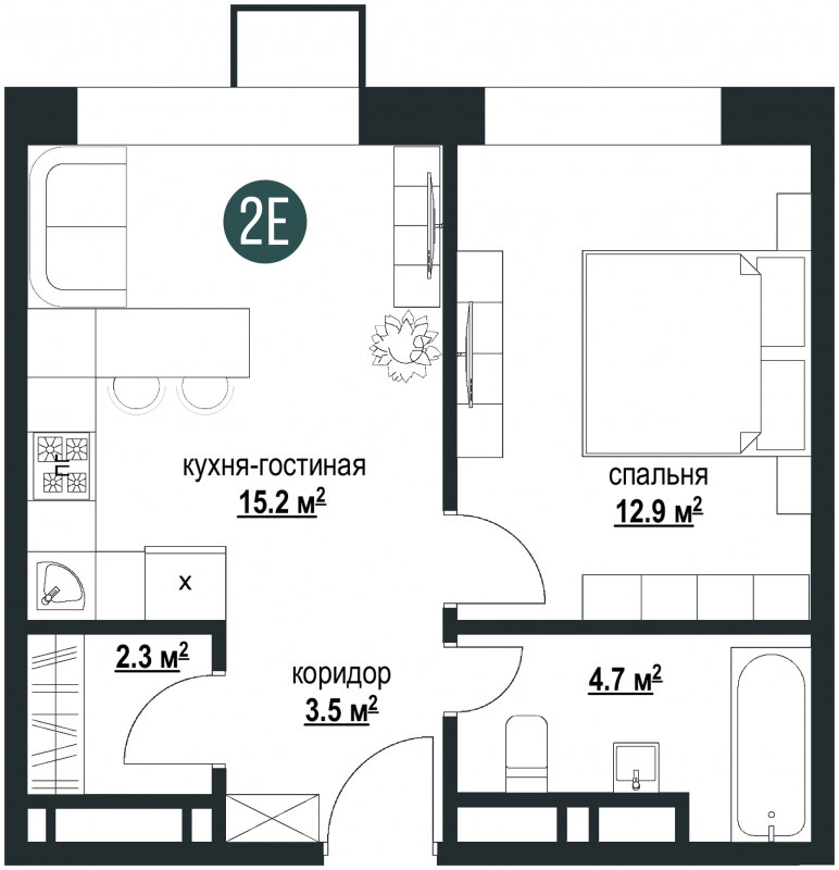 3-комнатная квартира с отделкой в ЖК 28 микрорайон на 8 этаже в 3 секции. Сдача в 4 кв. 2019 г.