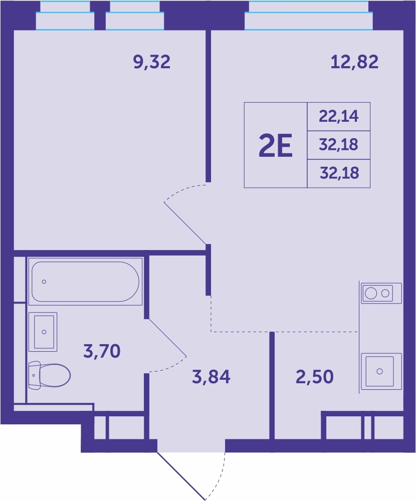 2-комнатная квартира с отделкой в ЖК Большое Путилково на 6 этаже в 1 секции. Сдача в 1 кв. 2024 г.