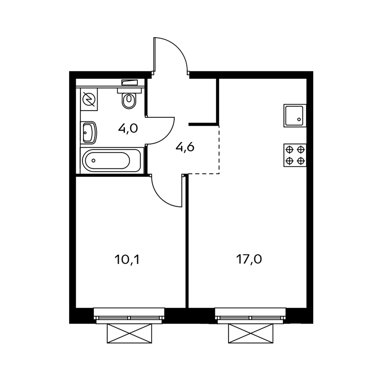 3-комнатная квартира с отделкой в ЖК Люблинский парк на 13 этаже в 3 секции. Сдача в 3 кв. 2024 г.
