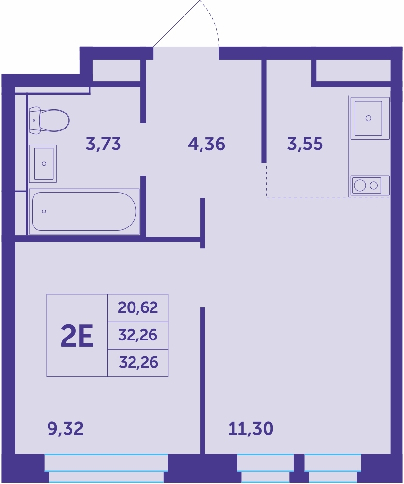 3-комнатная квартира с отделкой в ЖК Белая Дача парк на 5 этаже в 1 секции. Сдача в 4 кв. 2021 г.