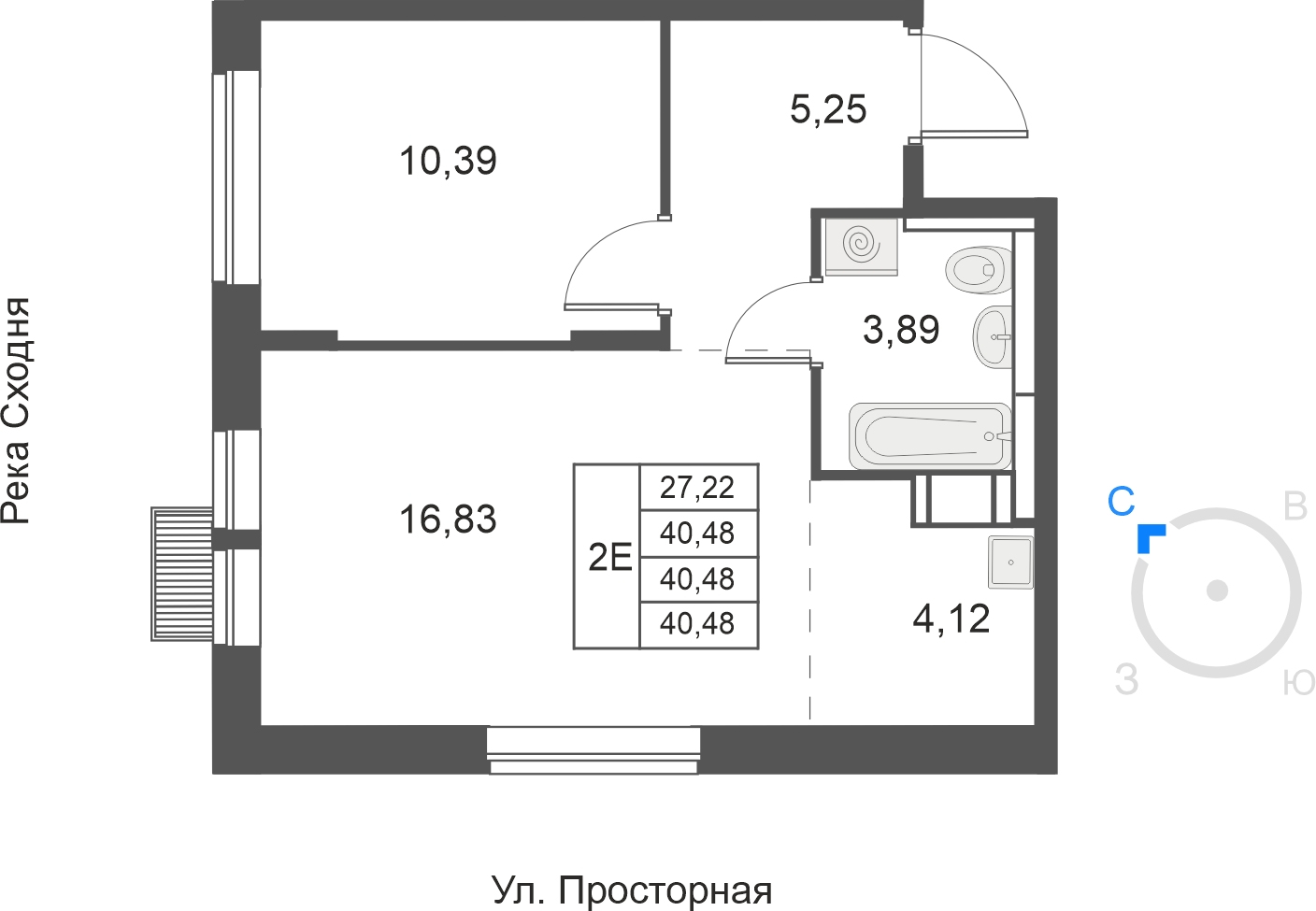 2-комнатная квартира с отделкой в ЖК Большое Путилково на 9 этаже в 4 секции. Сдача в 3 кв. 2026 г.