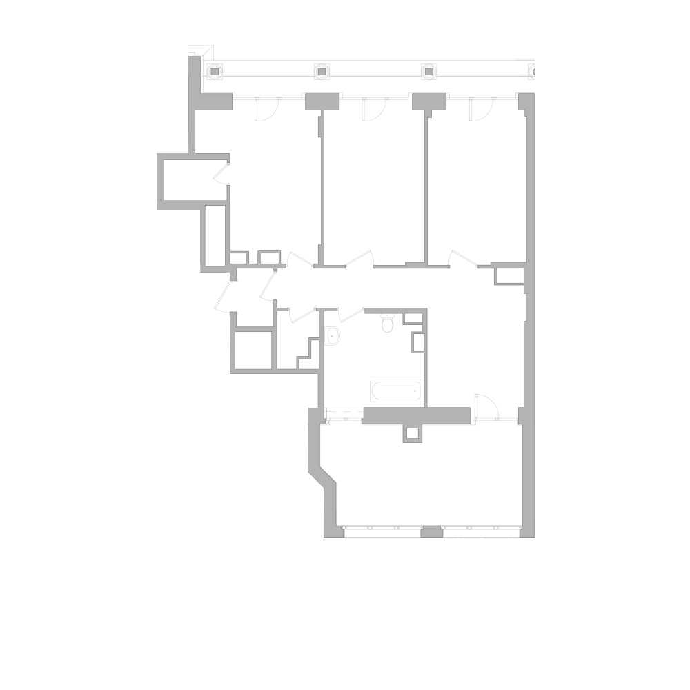 1-комнатная квартира (Студия) в ЖК Жилой микрорайон Одинбург на 4 этаже в 3 секции. Сдача в 2 кв. 2025 г.