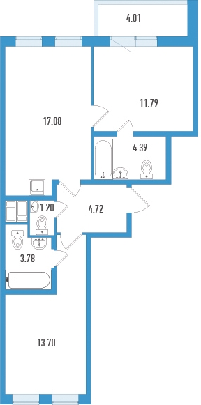 1-комнатная квартира с отделкой в ЖК Мякинино парк на 18 этаже в 1 секции. Сдача в 4 кв. 2021 г.