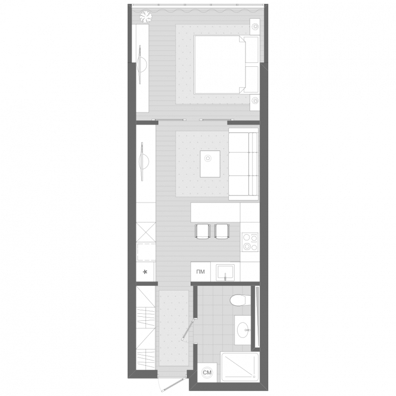 2-комнатная квартира с отделкой в ЖК Столичный на 15 этаже в 4 секции. Сдача в 2 кв. 2023 г.