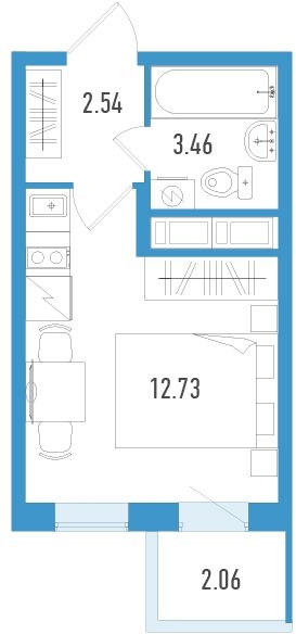 3-комнатная квартира с отделкой в ЖК Черная Речка на 2 этаже в 4 секции. Сдача в 4 кв. 2023 г.
