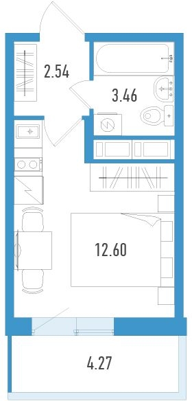 3-комнатная квартира с отделкой в ЖК Черная Речка на 10 этаже в 5 секции. Сдача в 4 кв. 2023 г.