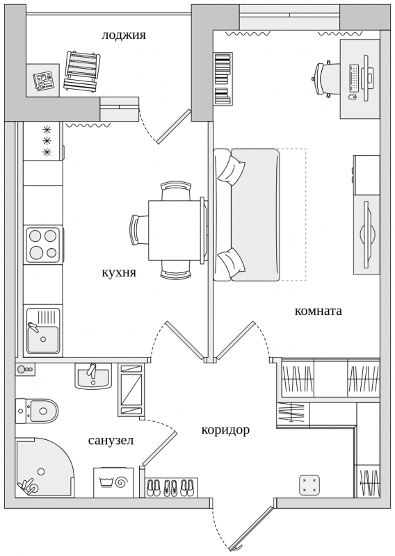 3-комнатная квартира с отделкой в ЖК Черная Речка на 9 этаже в 6 секции. Сдача в 4 кв. 2023 г.