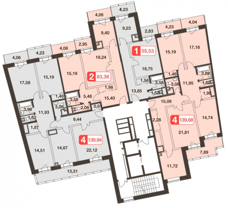 2-комнатная квартира с отделкой в ЖК Маяк на 29 этаже в 1 секции. Сдача в 2 кв. 2019 г.