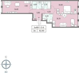 1-комнатная квартира с отделкой в ЖК Столичный на 15 этаже в 2 секции. Сдача в 2 кв. 2023 г.