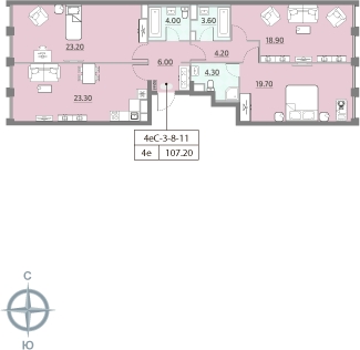 1-комнатная квартира с отделкой в ЖК Столичный на 4 этаже в 3 секции. Сдача в 2 кв. 2023 г.