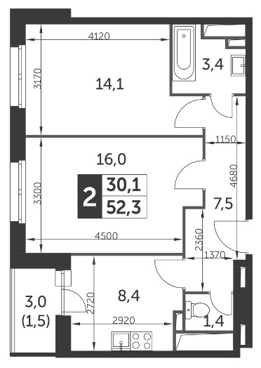 4-комнатная квартира с отделкой в ЖК Ривер парк на 3 этаже в 7 секции. Дом сдан.