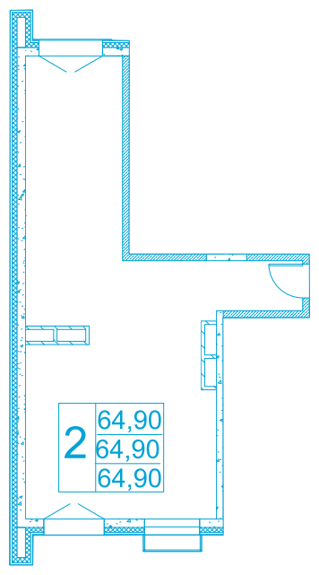 2-комнатная квартира с отделкой в ЖК Маяк на 40 этаже в 1 секции. Сдача в 2 кв. 2019 г.