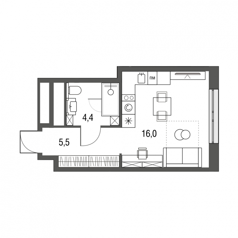 3-комнатная квартира с отделкой в ЖК Полярная 25 на 17 этаже в 7 секции. Сдача в 1 кв. 2024 г.