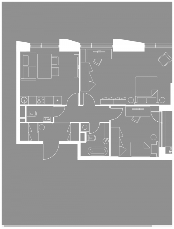 1-комнатная квартира (Студия) в ЖК Событие на 22 этаже в 3 секции. Сдача в 4 кв. 2024 г.