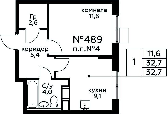 3-комнатная квартира в ЖК Событие на 28 этаже в 1 секции. Сдача в 1 кв. 2025 г.