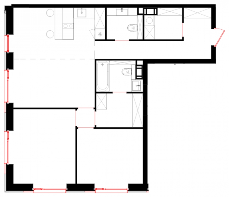 1-комнатная квартира (Студия) с отделкой в ЖК Движение.Тушино на 21 этаже в 2 секции. Сдача в 2 кв. 2022 г.