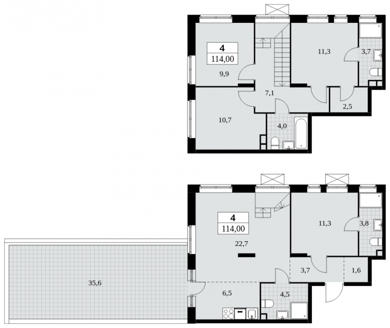 2-комнатная квартира с отделкой в ЖК Сиреневый Парк на 8 этаже в 8 секции. Сдача в 1 кв. 2024 г.