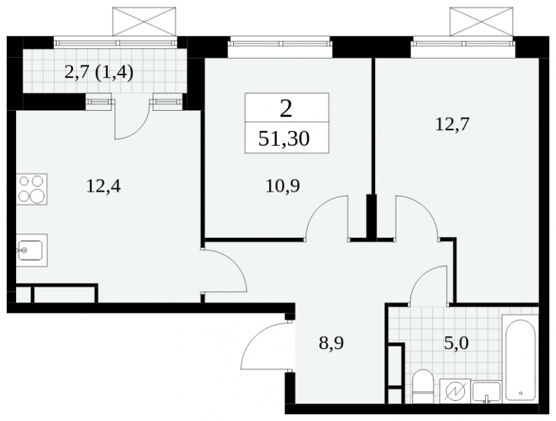 3-комнатная квартира с отделкой в ЖК Ривер парк на 16 этаже в 10 секции. Дом сдан.