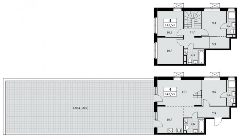 1-комнатная квартира в ЖК Событие на 18 этаже в 1 секции. Сдача в 3 кв. 2025 г.