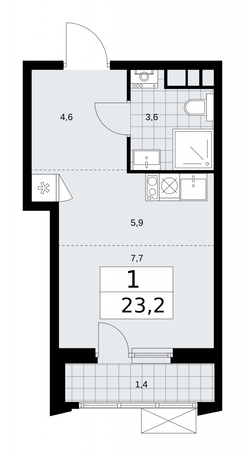 2-комнатная квартира с отделкой в ЖК Цветочные Поляны на 9 этаже в 8 секции. Сдача в 1 кв. 2025 г.