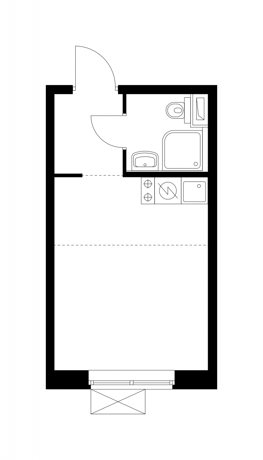 2-комнатная квартира в ЖК ЗИЛАРТ на 36 этаже в 1 секции. Сдача в 2 кв. 2022 г.