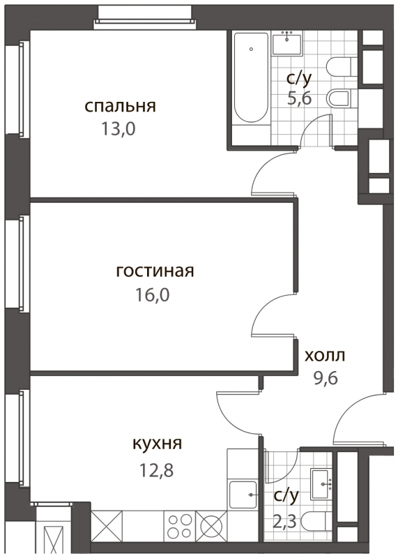 5-комнатная квартира с отделкой в ЖК iLove на 24 этаже в 3 секции. Сдача в 3 кв. 2024 г.