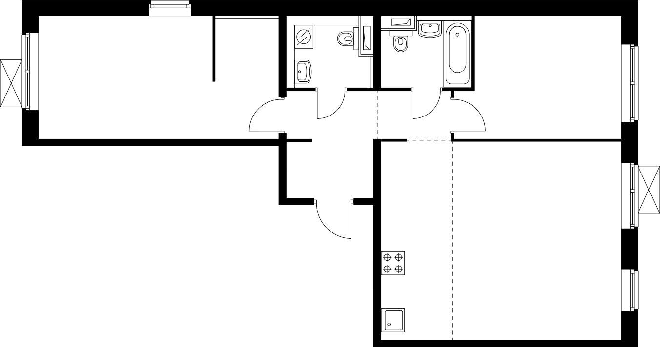 1-комнатная квартира (Студия) в ЖК Лайм на 8 этаже в 1 секции. Дом сдан.