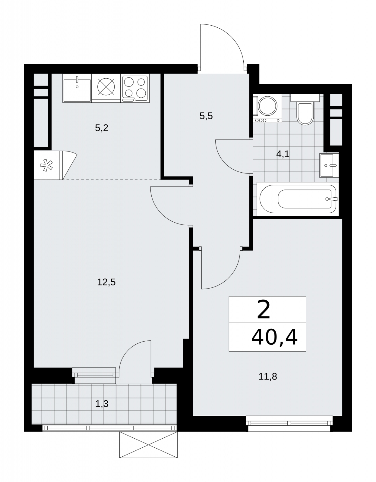 3-комнатная квартира с отделкой в ЖК Аркада Арт на 20 этаже в 1 секции. Сдача в 1 кв. 2019 г.