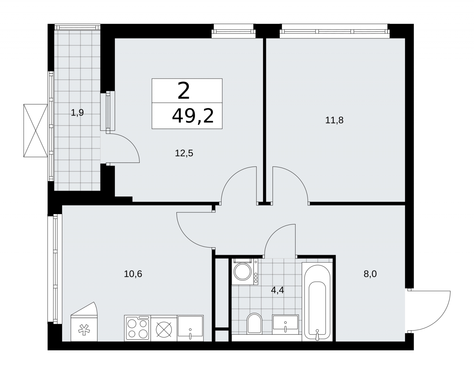 3-комнатная квартира с отделкой в ЖК Любовь и Голуби на 17 этаже в 3 секции. Сдача в 3 кв. 2022 г.