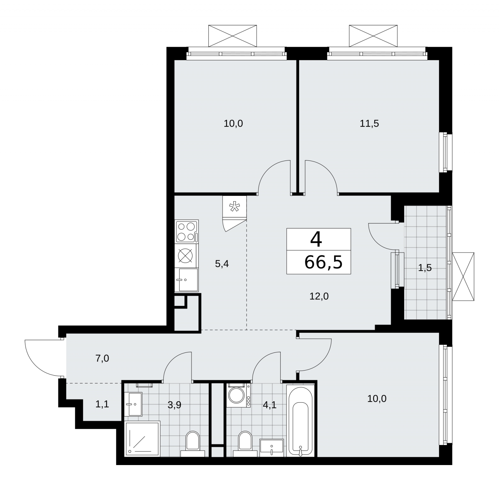 1-комнатная квартира (Студия) с отделкой в ЖК Любовь и Голуби на 21 этаже в 3 секции. Сдача в 3 кв. 2022 г.