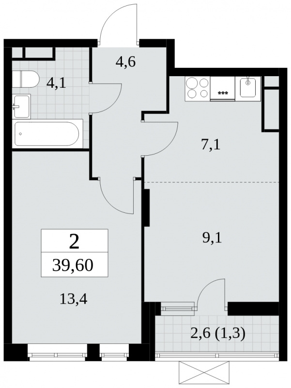3-комнатная квартира в ЖК Румянцево-Парк на 15 этаже в 7 секции. Дом сдан.