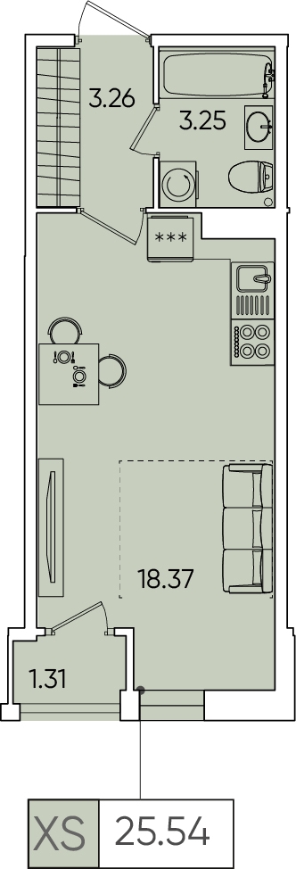 2-комнатная квартира с отделкой в ЖК Середневский лес на 3 этаже в 4 секции. Сдача в 1 кв. 2025 г.