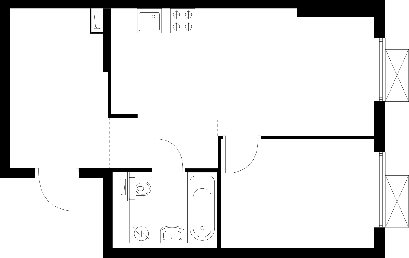 1-комнатная квартира с отделкой в ЖК Восточное Бутово на 11 этаже в 3 секции. Сдача в 4 кв. 2023 г.