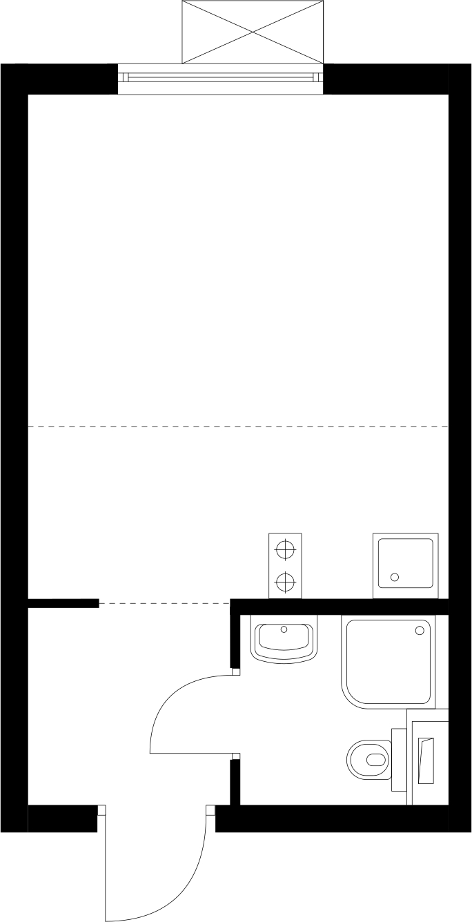 1-комнатная квартира (Студия) с отделкой в ЖК Восточное Бутово на 21 этаже в 1 секции. Сдача в 2 кв. 2019 г.