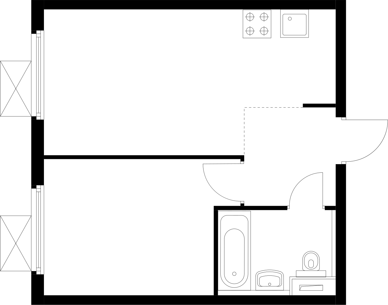 3-комнатная квартира с отделкой в ЖК iLove на 4 этаже в 1 секции. Сдача в 4 кв. 2023 г.