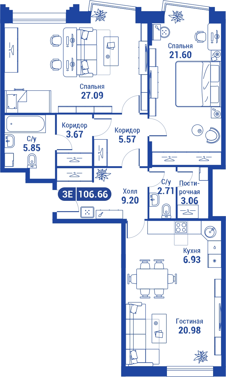1-комнатная квартира с отделкой в ЖК Союзный на 10 этаже в 2 секции. Дом сдан.