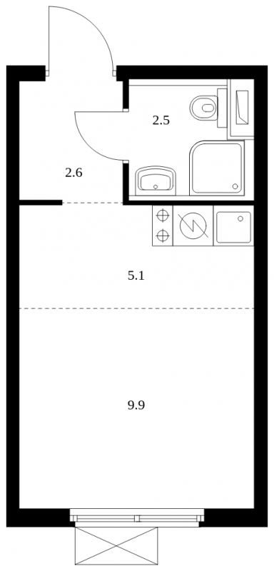 3-комнатная квартира в ЖК Новое Лыткарино на 14 этаже в 1 секции. Сдача в 1 кв. 2021 г.