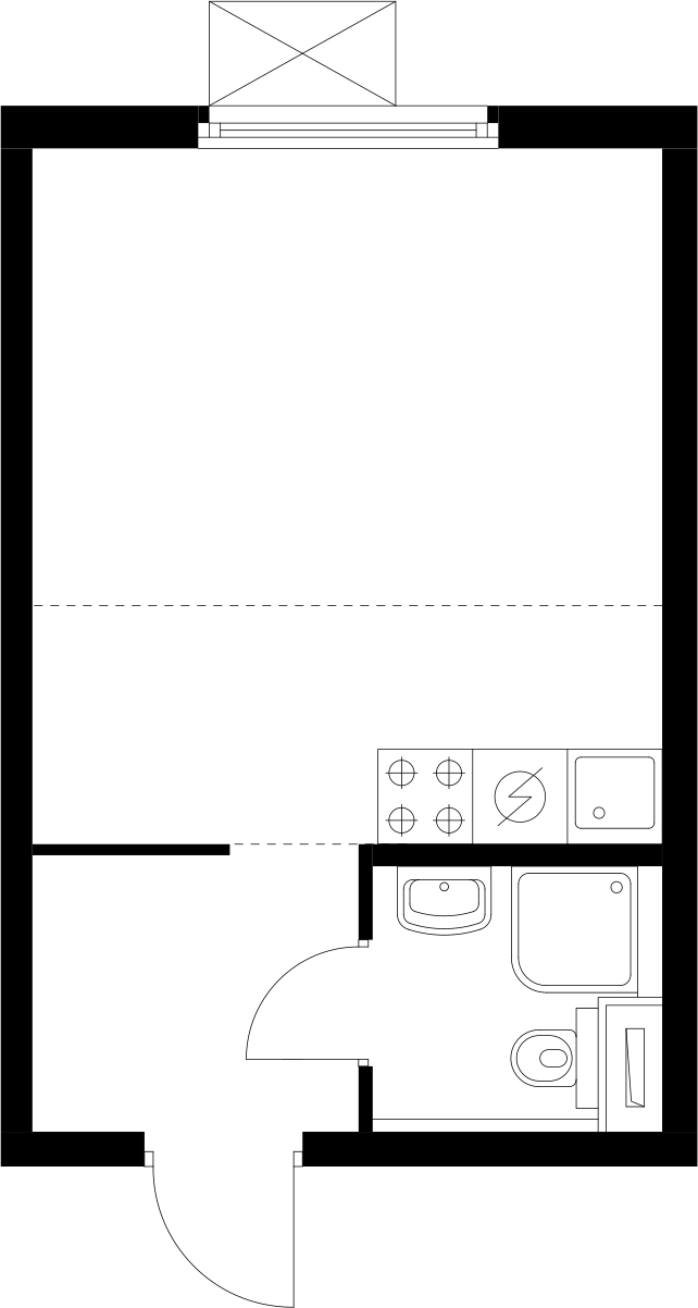 1-комнатная квартира (Студия) с отделкой в ЖК Любовь и Голуби на 7 этаже в 1 секции. Сдача в 3 кв. 2022 г.
