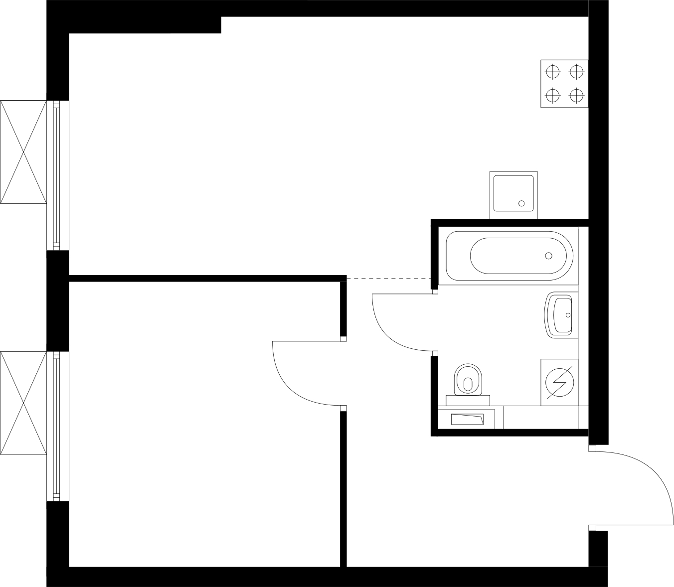 1-комнатная квартира с отделкой в ЖК Восточное Бутово на 17 этаже в 1 секции. Сдача в 2 кв. 2019 г.