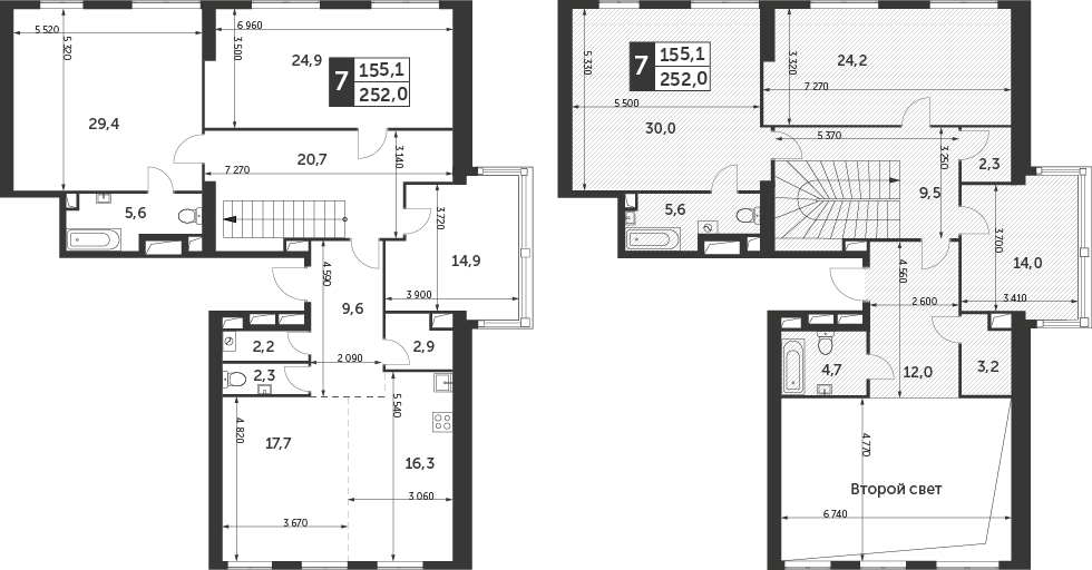 2-комнатная квартира с отделкой в ЖК Архитектор на 21 этаже в 1 секции. Сдача в 4 кв. 2023 г.