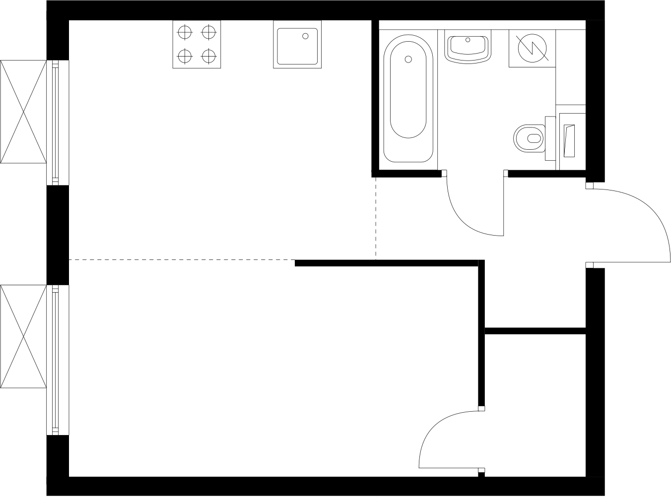2-комнатная квартира в ЖК Лайм на 10 этаже в 1 секции. Дом сдан.