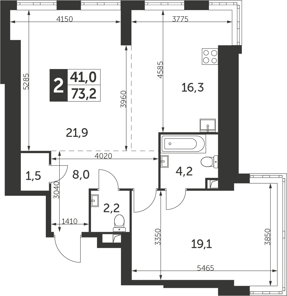 4-комнатная квартира с отделкой в ЖК Театральный квартал на 15 этаже в 1 секции. Сдача в 1 кв. 2024 г.