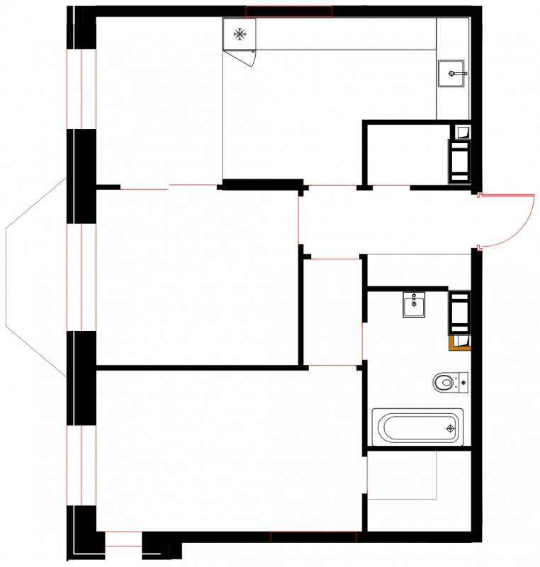 1-комнатная квартира с отделкой в ЖК Архитектор на 18 этаже в 3 секции. Сдача в 4 кв. 2023 г.