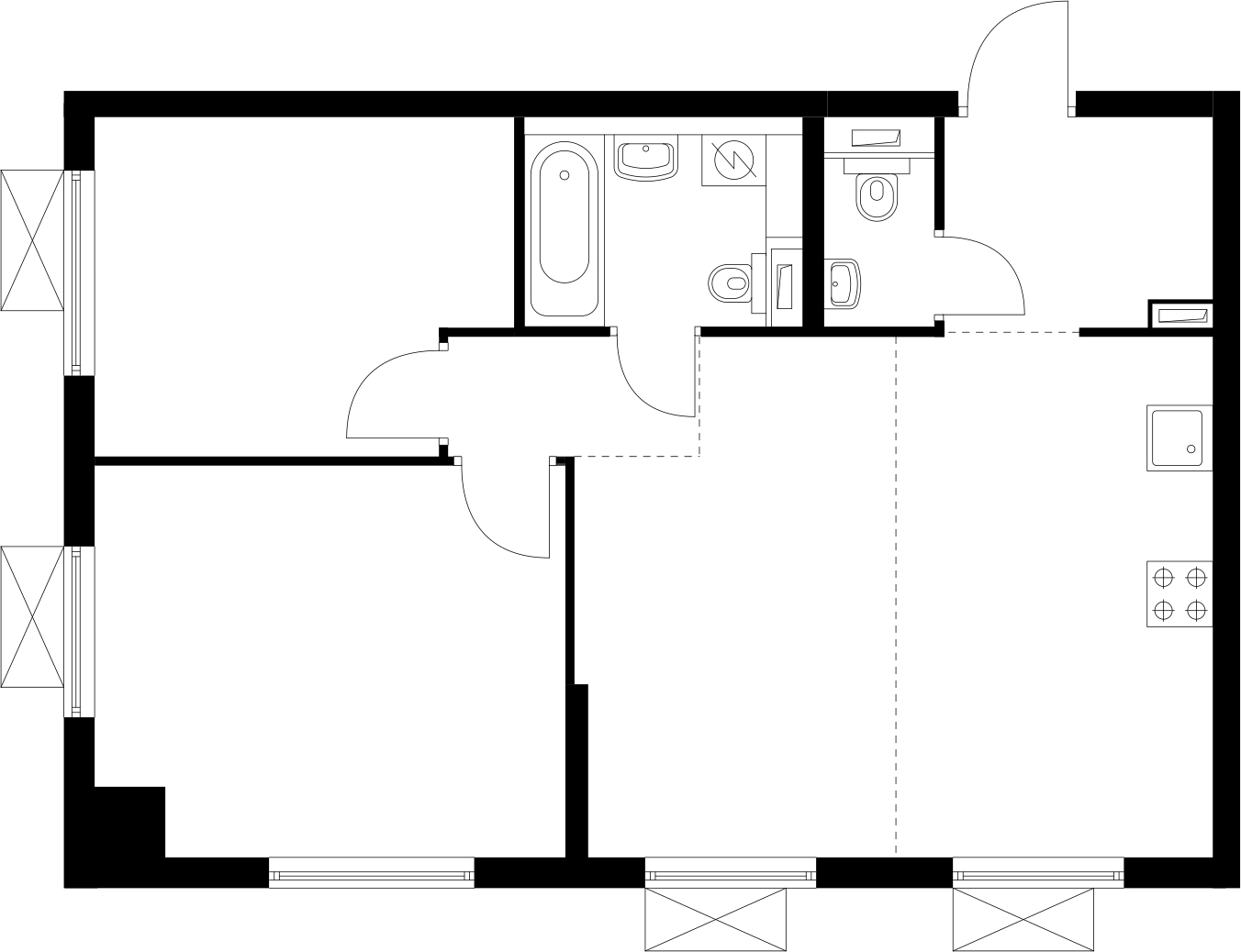 1-комнатная квартира (Студия) в ЖК Лайм на 12 этаже в 2 секции. Дом сдан.