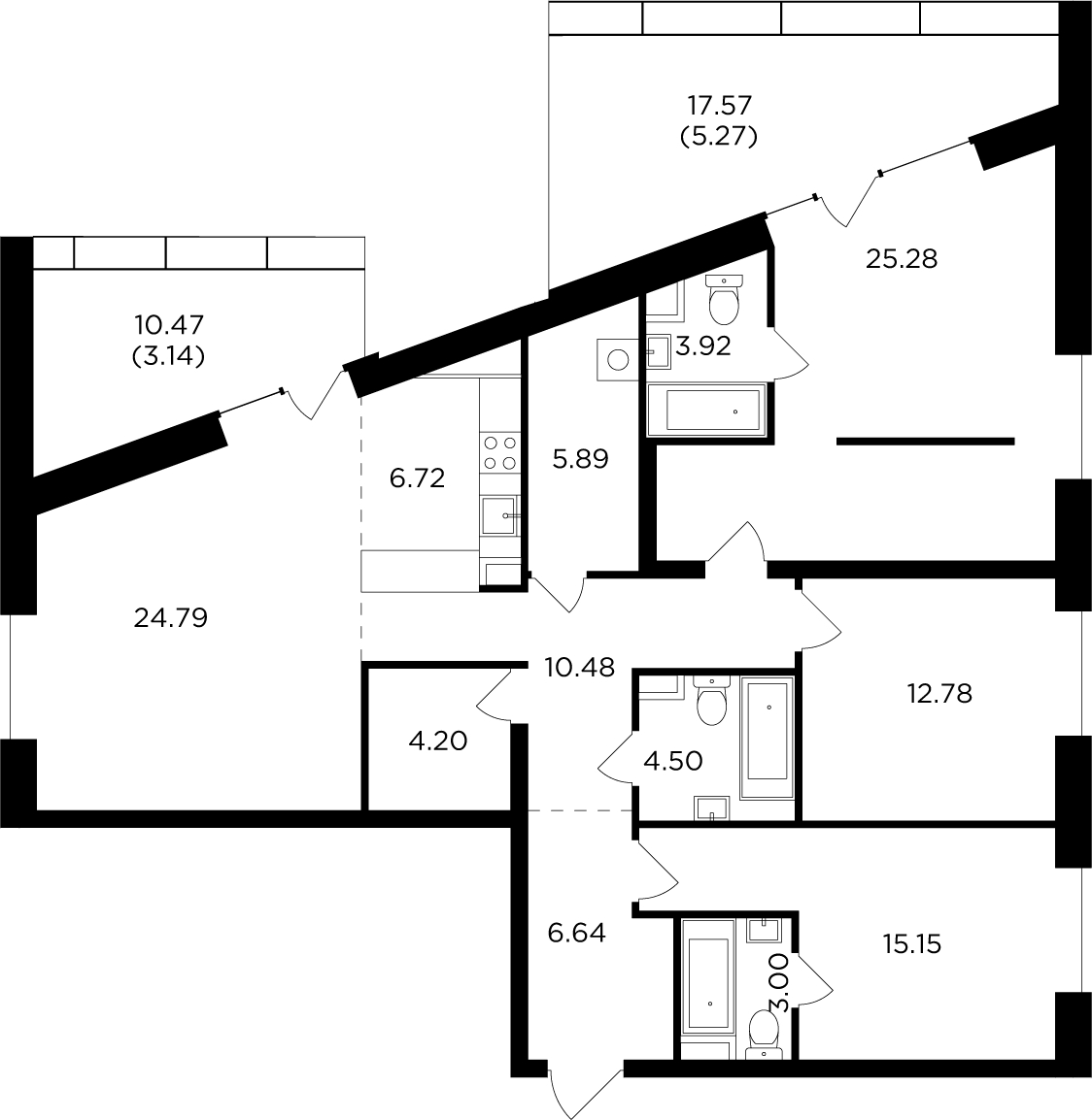 1-комнатная квартира в ЖК HomeCity на 1 этаже в 4 секции. Сдача в 1 кв. 2022 г.