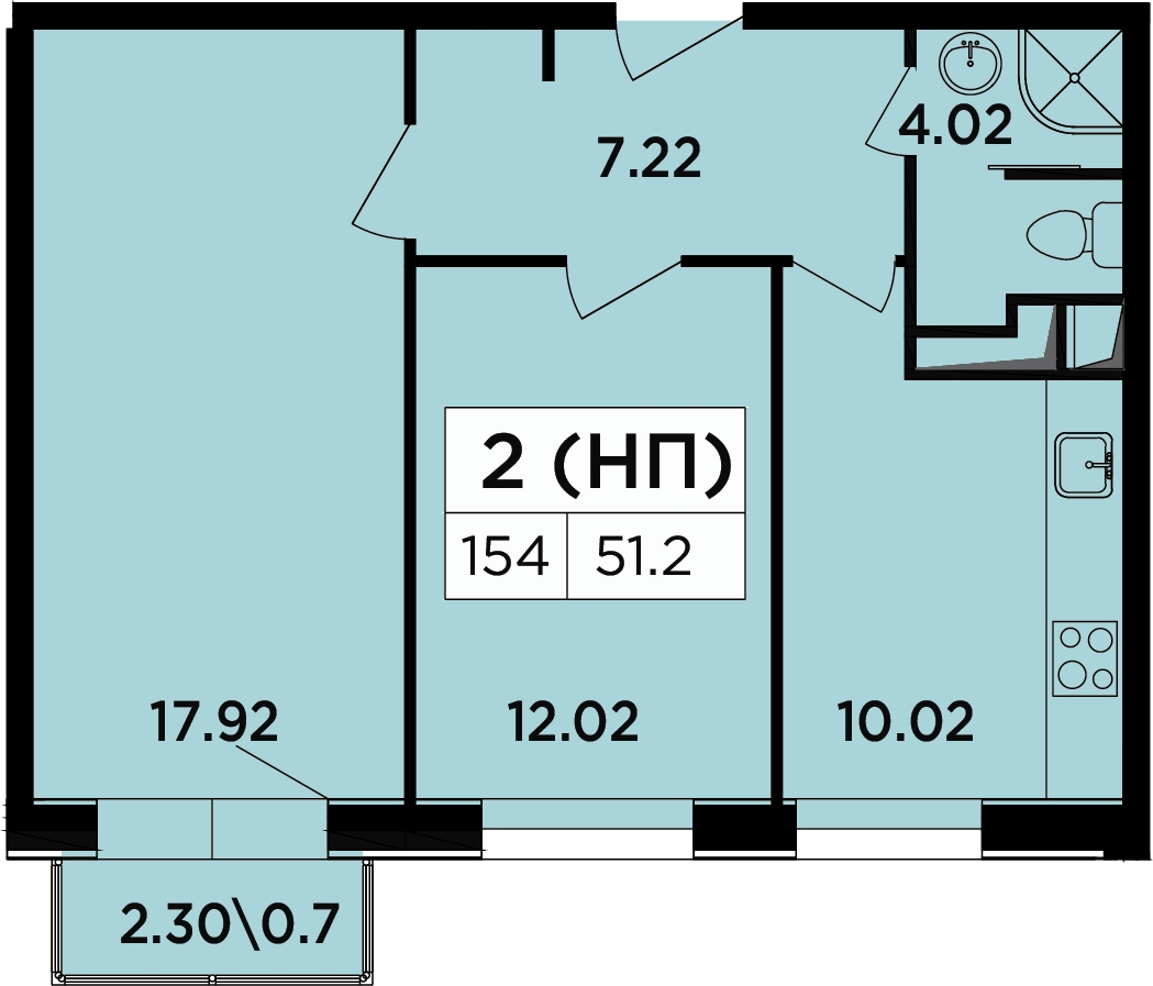 1-комнатная квартира с отделкой в ЖК Маяк на 6 этаже в 4 секции. Сдача в 2 кв. 2019 г.