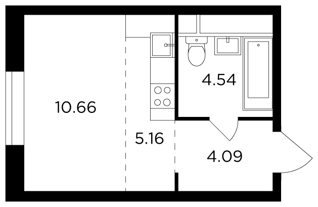 3-комнатная квартира с отделкой в ЖК Alcon Tower на 24 этаже в 1 секции. Сдача в 2 кв. 2022 г.