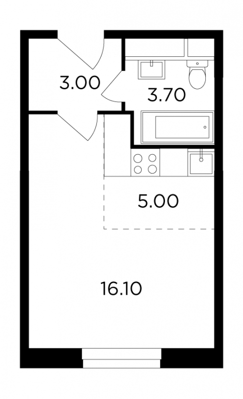 2-комнатная квартира в ЖК VEREN VILLAGE Стрельна на 2 этаже в 2 секции. Дом сдан.